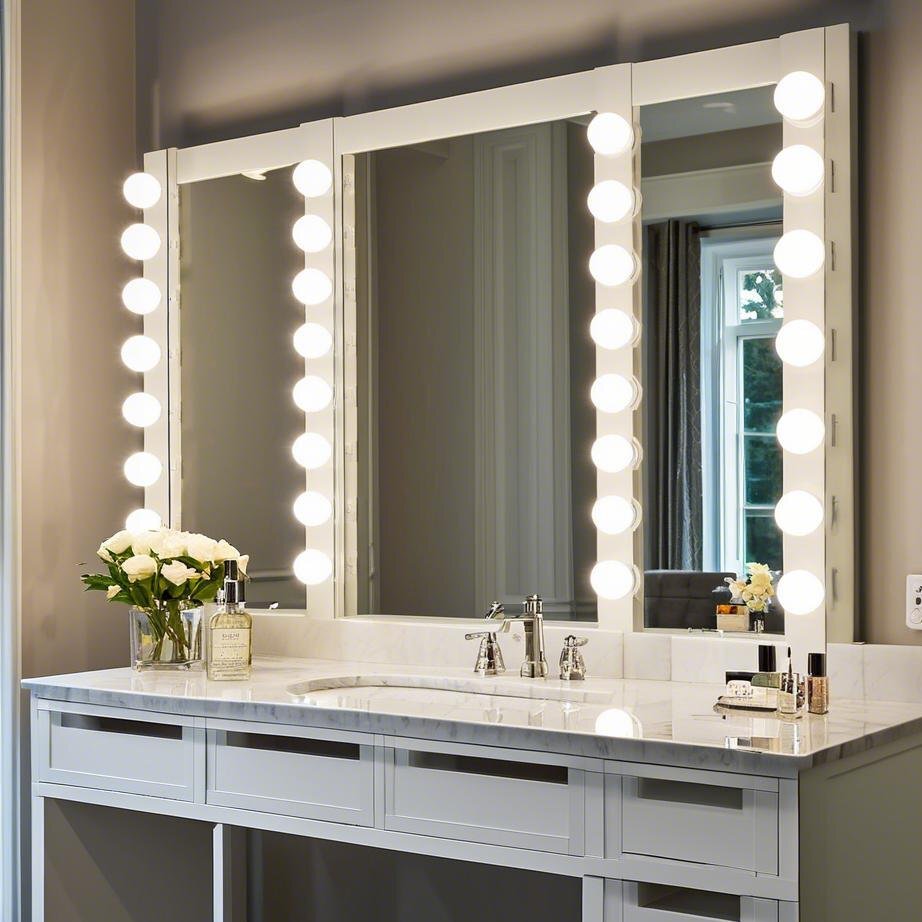 Vanity Mirrors with Lights Built In